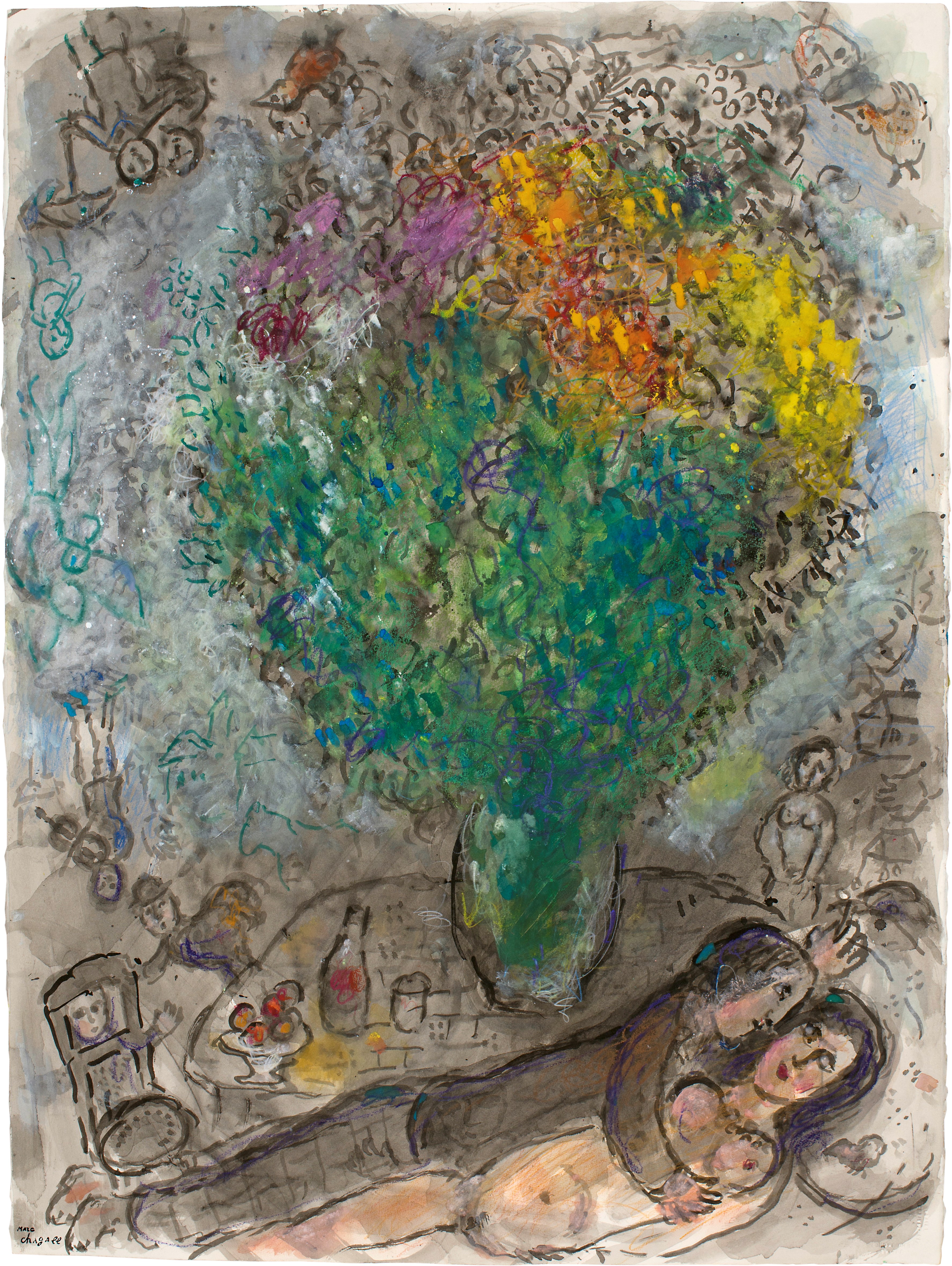 Marc CHAGALL - Fête au Village | MasterArt